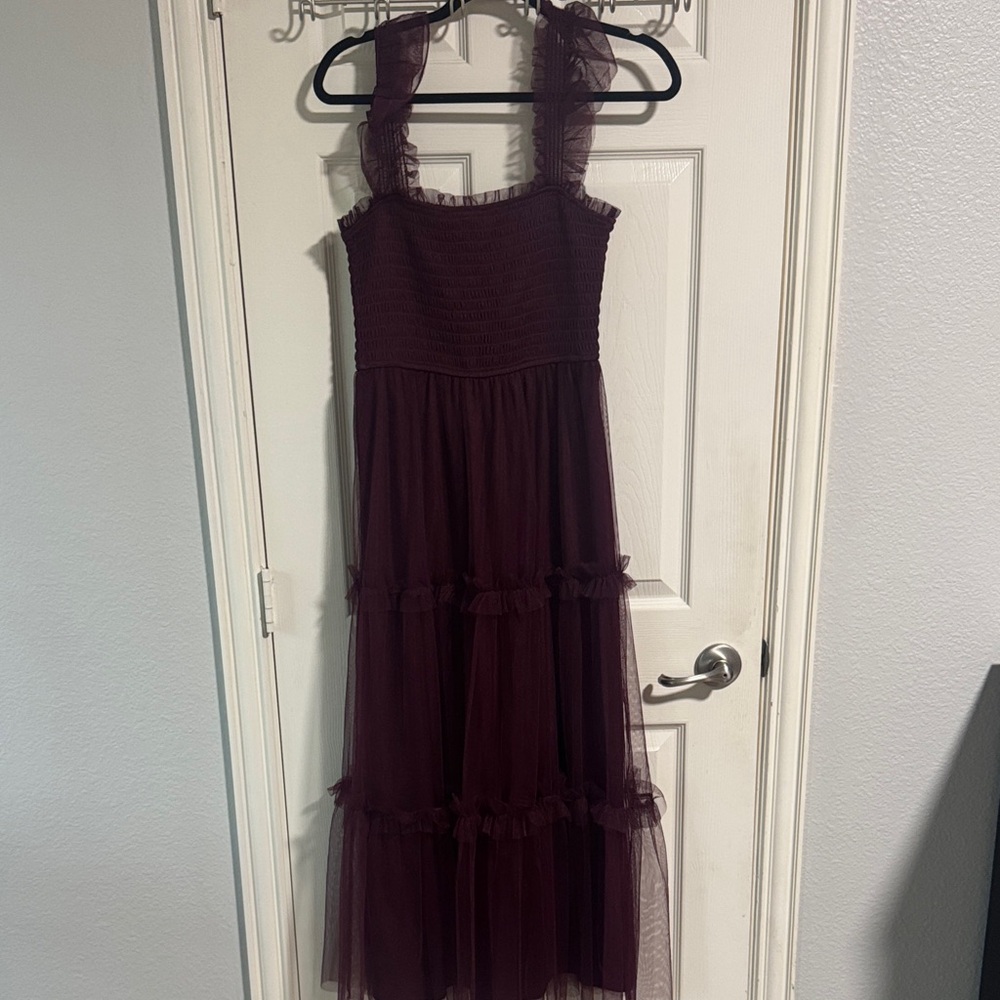 Altar'd State Burgundy Maxi Dress